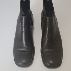 Etienne Aigner Womens Dark Brown Leather Boots